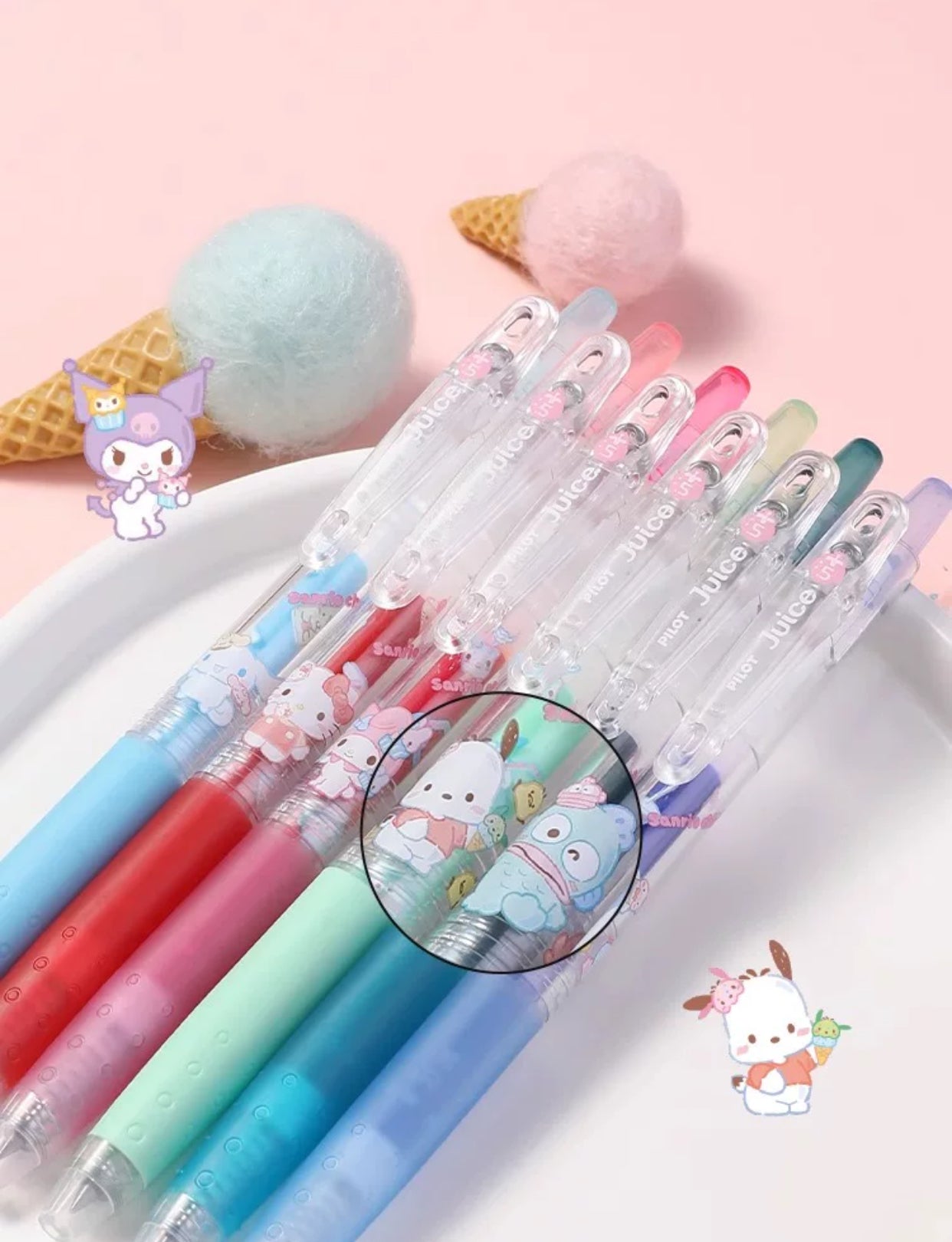 Sanrio X Pilot juice Limited Edition Gel Pen - 0.5 mm - Black